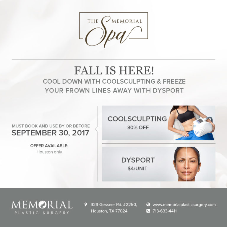 coolsculpting dysport houson september 2017 special