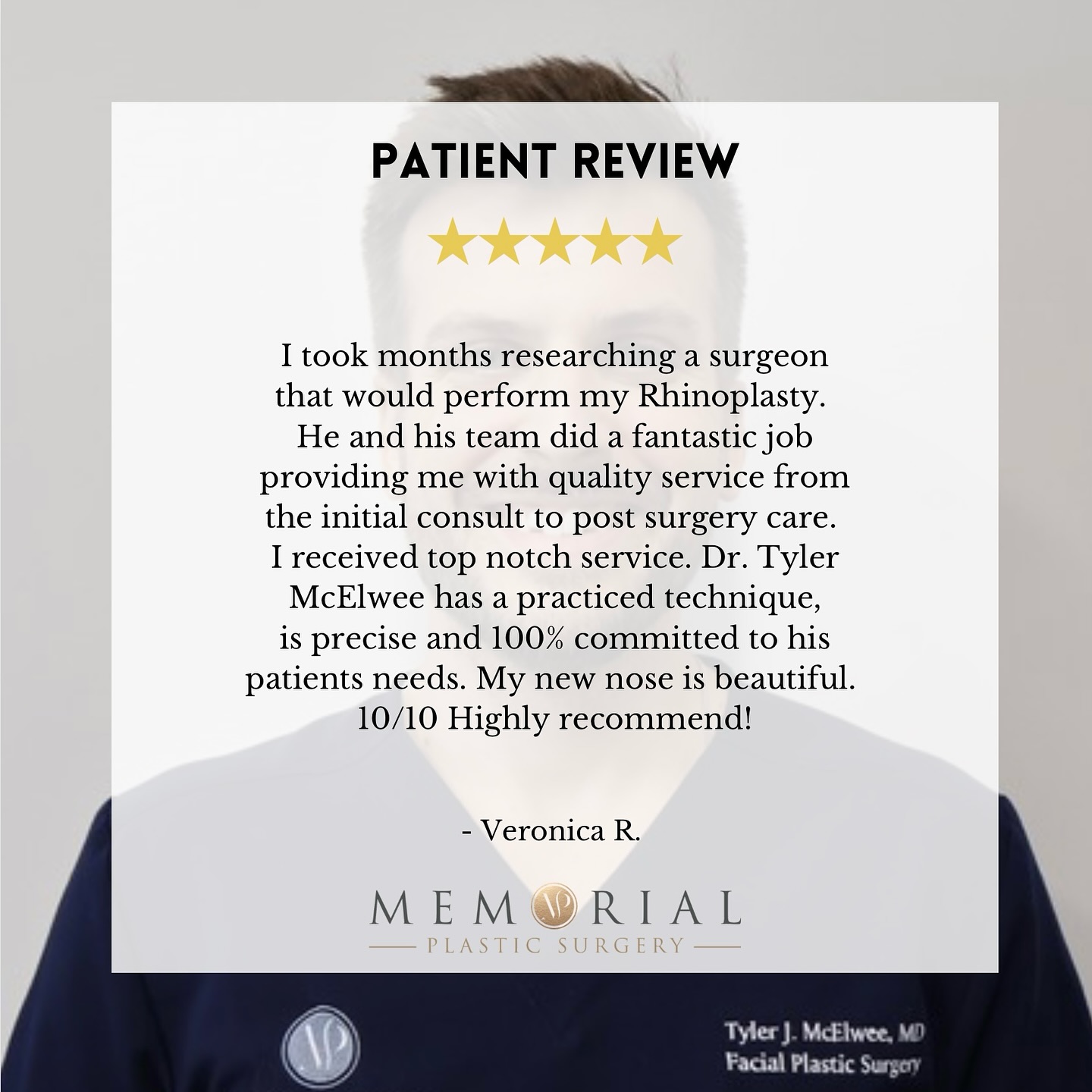 It’s not just about the 5 ⭐️ result. It’s about 5 ⭐️ treatment from start to forever. Doing everything I can to make life easy pre and post op is only second to delivering spectacular results for such wonderful patients!