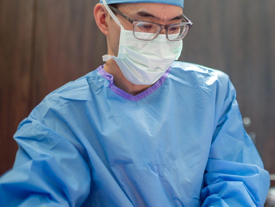 Dr. Truong performing surgery