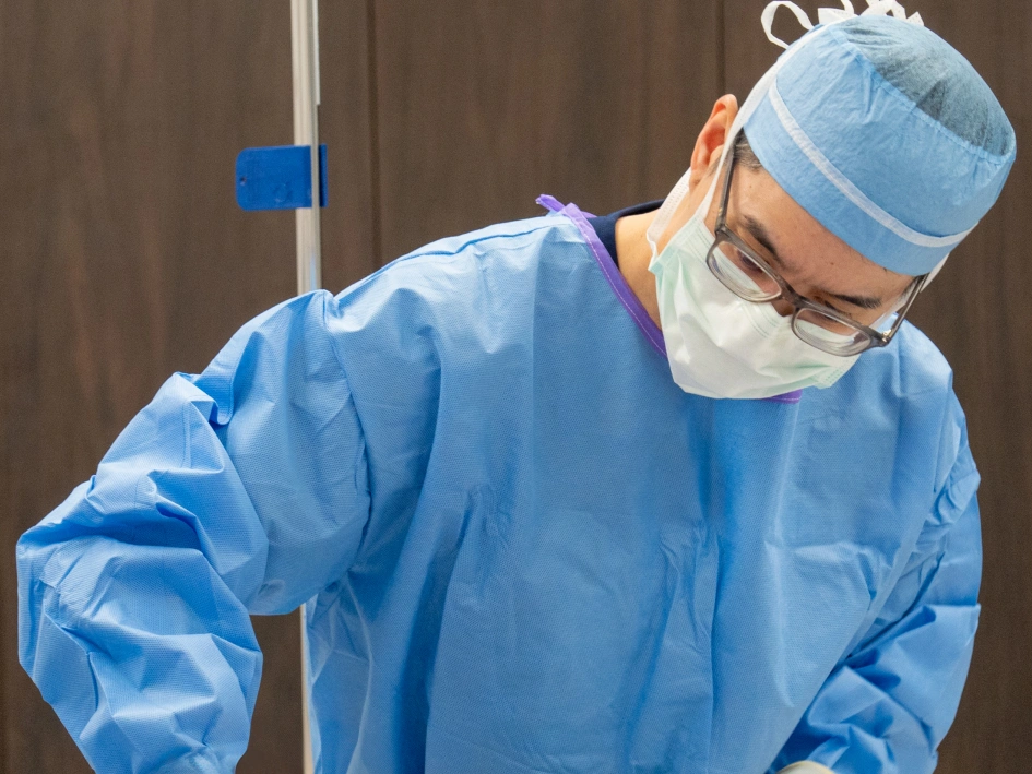 Dr. Truong performing surgery